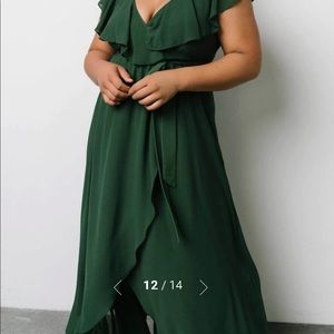 Baltic Born Ruffle Maxi - Green